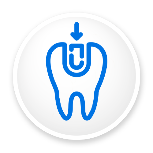 Blue Tooth Icon With A Downward Arrow