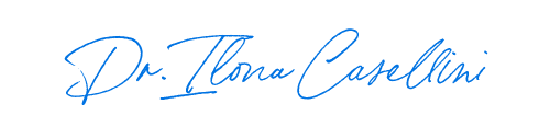 Blue handwritten signature-style text